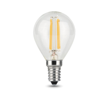 Лампа светодиодная филаментная Gauss E14 7W 2700К прозрачная 105801107