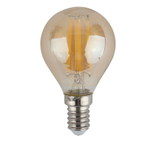 Лампа светодиодная филаментная ЭРА E14 9W 2700K золотая F-LED P45-9w-827-E14 gold Б0047022