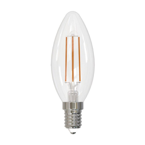 Лампа светодиодная филаментная Volpe E14 6W 4000K прозрачная LED-C35-6W/4000K/E14/CL/SLF UL-00008329 Лампа светодиодная филаментная Volpe E14 6W 4000K прозрачная LED-C35-6W/4000K/E14/CL/SLF UL-00008329
