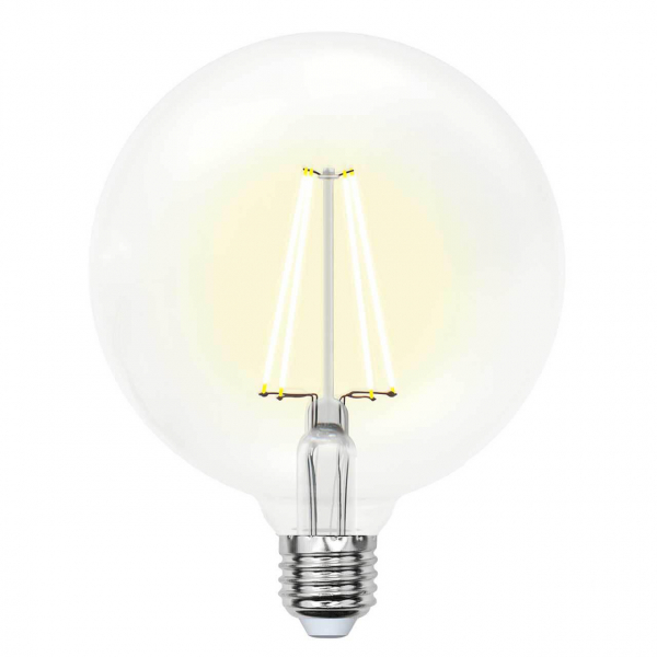 Лампа светодиодная филаментная Uniel E27 15W 4000K прозрачная LED-G125-15W/4000K/E27/CL PLS02WH UL-00004861 Лампа светодиодная филаментная Uniel E27 15W 4000K прозрачная LED-G125-15W/4000K/E27/CL PLS02WH UL-00004861