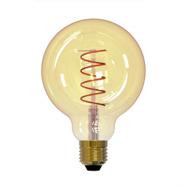 Лампа светодиодная филаментная Uniel E27 4W 2250K прозрачная LED-G95-4W/GOLDEN/E27/CW GLV21GO UL-00001818 Лампа светодиодная филаментная Uniel E27 4W 2250K прозрачная LED-G95-4W/GOLDEN/E27/CW GLV21GO UL-00001818