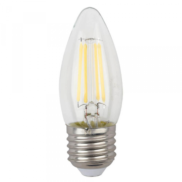 Лампа светодиодная филаментная ЭРА E27 7W 2700K прозрачная F-LED B35-7W-827-E27 Б0027950 Лампа светодиодная филаментная ЭРА E27 7W 2700K прозрачная F-LED B35-7W-827-E27 Б0027950