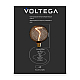 Лампа светодиодная филаментная Voltega 271 E27 5W 1800K черная 8539