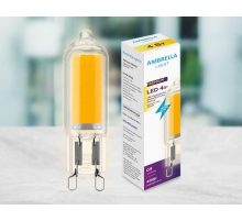 Лампа светодиодная филаментная Ambrella light G9 4W 3000K прозрачная 204531