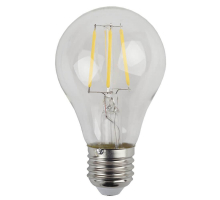 Лампа светодиодная филаментная ЭРА E27 5W 2700K прозрачная F-LED A60-5W-827-E27 Б0019010