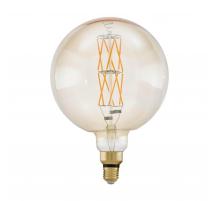 Лампа светодиодная филаментная диммируемая Eglo E27 8W 2100К янтарь 11687