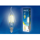 Лампа светодиодная филаментная Uniel E14 6W 3000K прозрачная LED-CW35-6W/WW/E14/CL GLA01TR UL-00002199