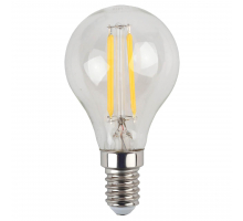 Лампа светодиодная филаментная ЭРА E14 11W 2700K прозрачная F-LED P45-11w-827-E14 Б0047012
