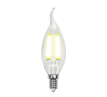 Лампа светодиодная филаментная Uniel E14 6W 3000K прозрачная LED-CW35-6W/WW/E14/CL GLA01TR UL-00002199