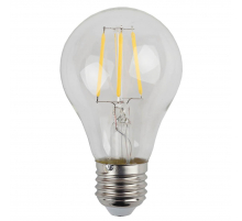 Лампа светодиодная филаментная ЭРА E27 5W 4000K прозрачная F-LED A60-5W-840-E27 Б0019011