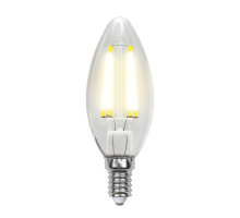 Лампа светодиодная филаментная Uniel E14 6W 4000K прозрачная LED-C35-6W/NW/E14/CL PLS02WH UL-00001373