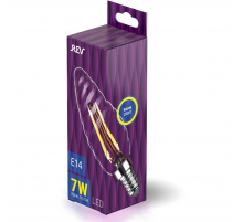 Лампа светодиодная филаментная REV TC37 E14 7W 2700K DECO Premium свеча на ветру 32431 7