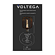 Лампа светодиодная филаментная Voltega 271 E27 4W 1800K черная 8549