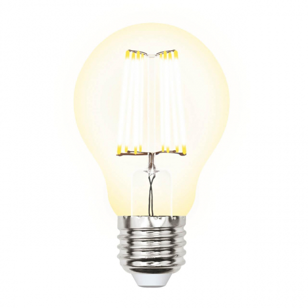 Лампа светодиодная филаментная Uniel E27 10W 3000K прозрачная LED-A60-10W/WW/E27/CL PLS02WH UL-00002625 Лампа светодиодная филаментная Uniel E27 10W 3000K прозрачная LED-A60-10W/WW/E27/CL PLS02WH UL-00002625
