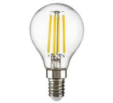 Лампа светодиодная филаментная Lightstar LED Filament E14 6W 3000K грушая прозрачная 933802