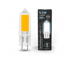 Лампа светодиодная Gauss G4 5.5W 4100K прозрачная 107807205