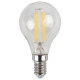 Лампа светодиодная филаментная ЭРА E14 5W 4000K прозрачная F-LED P45-5W-840-E14 Б0019007