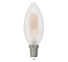 Лампа светодиодная филаментная Volpe E14 6W 3000K матовая LED-C35-6W/3000K/E14/FR/SLF UL-00008326