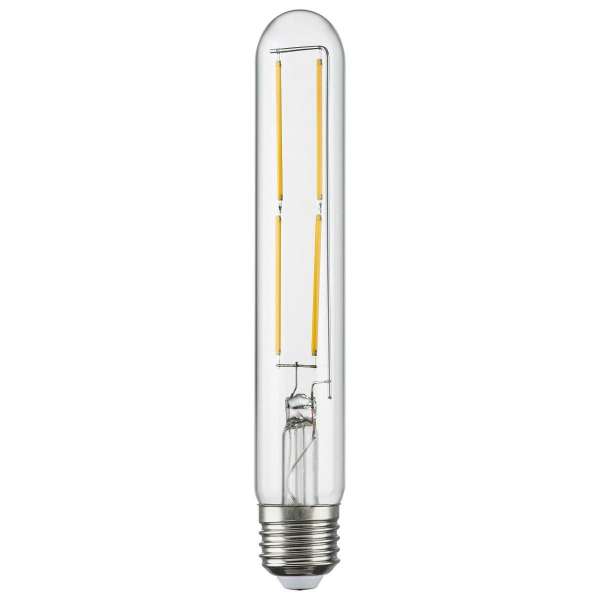 Лампа светодиодная филаментная Lightstar LED Filament E27 6W 4000K трубчатая прозрачная 933904 Лампа светодиодная филаментная Lightstar LED Filament E27 6W 4000K трубчатая прозрачная 933904