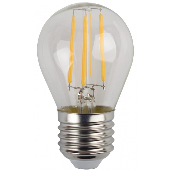 Лампа светодиодная филаментная ЭРА E27 5W 4000K прозрачная F-LED P45-5W-840-E27 Б0039191 Лампа светодиодная филаментная ЭРА E27 5W 4000K прозрачная F-LED P45-5W-840-E27 Б0039191