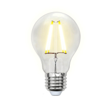 Лампа светодиодная филаментная Uniel E27 8W 4000K прозрачная LED-A60-8W/NW/E27/CL PLS02WH UL-00001372
