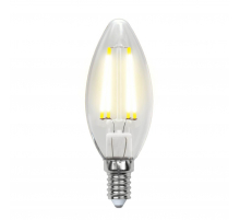 Лампа светодиодная филаментная Uniel E14 6W 3000K прозрачная LED-C35-6W/WW/E14/CL GLA01TR UL-00002196