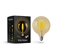 Лампа светодиодная филаментная диммируемая Voltega E27 8W 2800К золотая VG10-G125Gwarm8W 6838