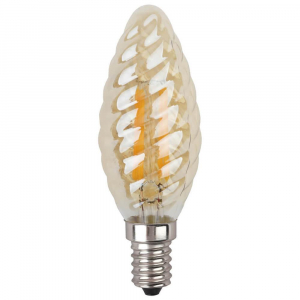 Лампа светодиодная филаментная ЭРА E14 5W 2700K золотая F-LED BTW-5W-827-E14 gold Б0027941