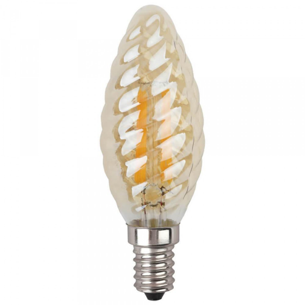 Лампа светодиодная филаментная ЭРА E14 5W 2700K золотая F-LED BTW-5W-827-E14 gold Б0027941 Лампа светодиодная филаментная ЭРА E14 5W 2700K золотая F-LED BTW-5W-827-E14 gold Б0027941