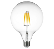 Лампа светодиодная филаментная Lightstar LED Filament E27 10W 4000K груша прозрачная 933204