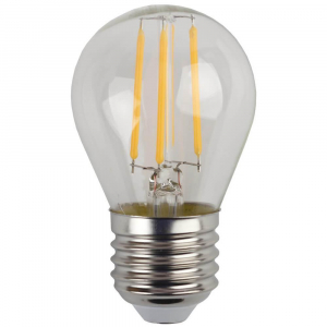 Лампа светодиодная филаментная ЭРА E27 7W 4000K прозрачная F-LED P45-7W-840-E27 Б0027949