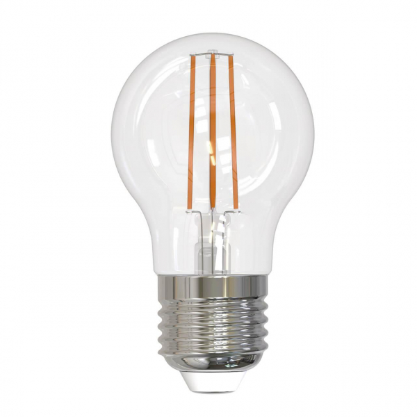 Лампа светодиодная филаментная Uniel E27 11W 3000K прозрачная LED-G45-11W/3000K/E27/CL PLS02WH UL-00005178 Лампа светодиодная филаментная Uniel E27 11W 3000K прозрачная LED-G45-11W/3000K/E27/CL PLS02WH UL-00005178