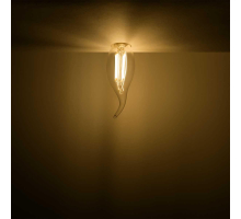 Лампа светодиодная филаментная Gauss E14 11W 2700К прозрачная 104801111