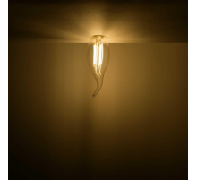 Лампа светодиодная филаментная Gauss E14 11W 2700К прозрачная 104801111