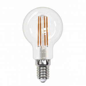 Лампа светодиодная филаментная Uniel E14 13W 4000K прозрачная LED-G45-13W/4000K/E14/CL PLS02WH UL-00005906
