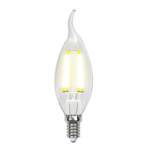 Лампа светодиодная филаментная Uniel E14 6W 4000K прозрачная LED-CW35-6W/NW/E14/CL GLA01TR UL-00002229