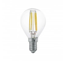 Лампа светодиодная филаментная Eglo E14 4W 2700К прозрачная 11499