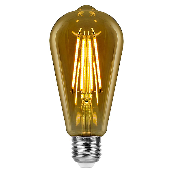 Лампа филаментная светодиодная Feron LB-64 E27 10W 2700K 52165