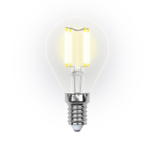 Лампа светодиодная филаментная Uniel E14 5W 3000K LED-G45-5W/WW/E14/CL/DIM GLA01TR UL-00002866