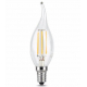 Лампа светодиодная филаментная Gauss E14 7W 2700К прозрачная 104801107