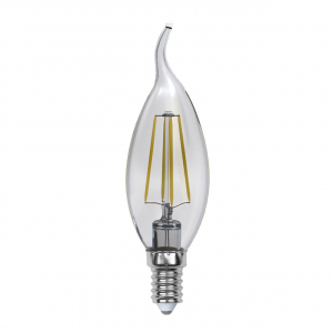 Лампа светодиодная филаментная Uniel E14 5W 3000K прозрачная LED-CW35-5W/WW/E14/CL/MB GLM10TR UL-00002368