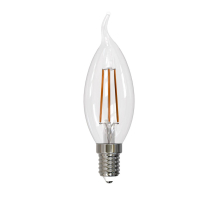 Лампа светодиодная филаментная Uniel E14 11W 3000K прозрачная LED-CW35-11W/3000K/E14/CL PLS02WH UL-00005170
