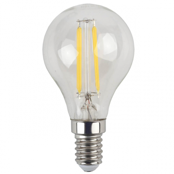 Лампа светодиодная филаментная ЭРА E14 7W 4000K прозрачная F-LED P45-7W-840-E14 Б0049891 Лампа светодиодная филаментная ЭРА E14 7W 4000K прозрачная F-LED P45-7W-840-E14 Б0049891