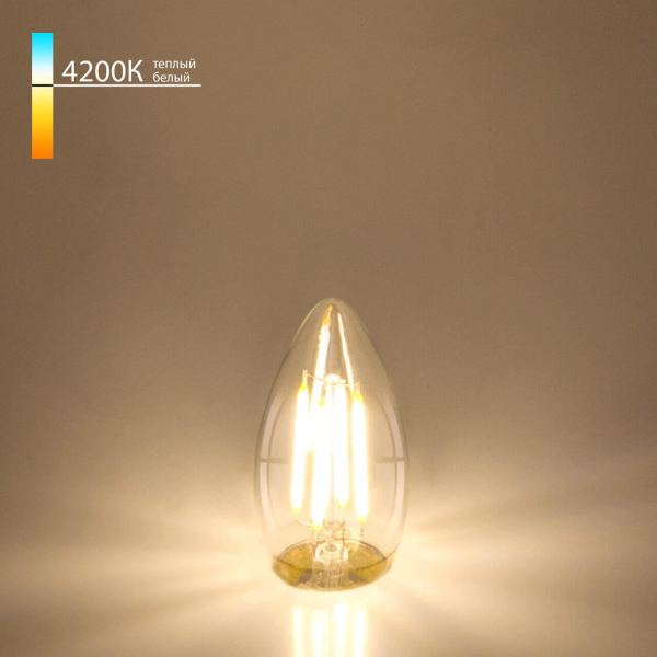 Лампа светодиодная филаментная Elektrostandard E27 7W 4200K прозрачная a048673 Лампа светодиодная филаментная Elektrostandard E27 7W 4200K прозрачная a048673