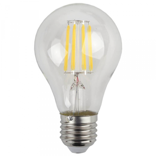 Лампа светодиодная филаментная ЭРА E27 9W 4000K прозрачная F-LED A60-9W-840-E27 Б0019015 Лампа светодиодная филаментная ЭРА E27 9W 4000K прозрачная F-LED A60-9W-840-E27 Б0019015