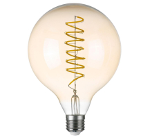 Лампа светодиодная филаментная Lightstar LED Filament E27 8W 3000K груша янтарная 933302