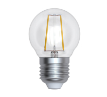 Лампа светодиодная филаментная Uniel E27 9W 4000K прозрачная LED-G45-9W/4000K/E27/CL PLS02WH UL-00005175