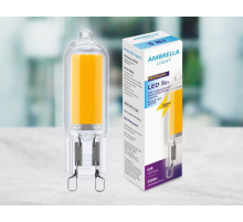 Лампа светодиодная филаментная Ambrella light G9 3W 4200K прозрачная 204521