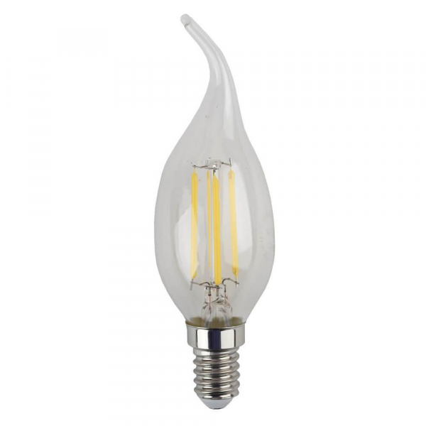 Лампа светодиодная филаментная ЭРА E14 5W 4000K прозрачная F-LED BXS-5W-840-E14 Б0019005 Лампа светодиодная филаментная ЭРА E14 5W 4000K прозрачная F-LED BXS-5W-840-E14 Б0019005