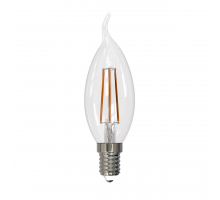 Лампа светодиодная филаментная Uniel E14 11W 3000K прозрачная LED-CW35-11W/3000K/E14/CL PLS02WH UL-00005170